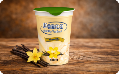 Danna vanilla yoghurt with vanilla pods